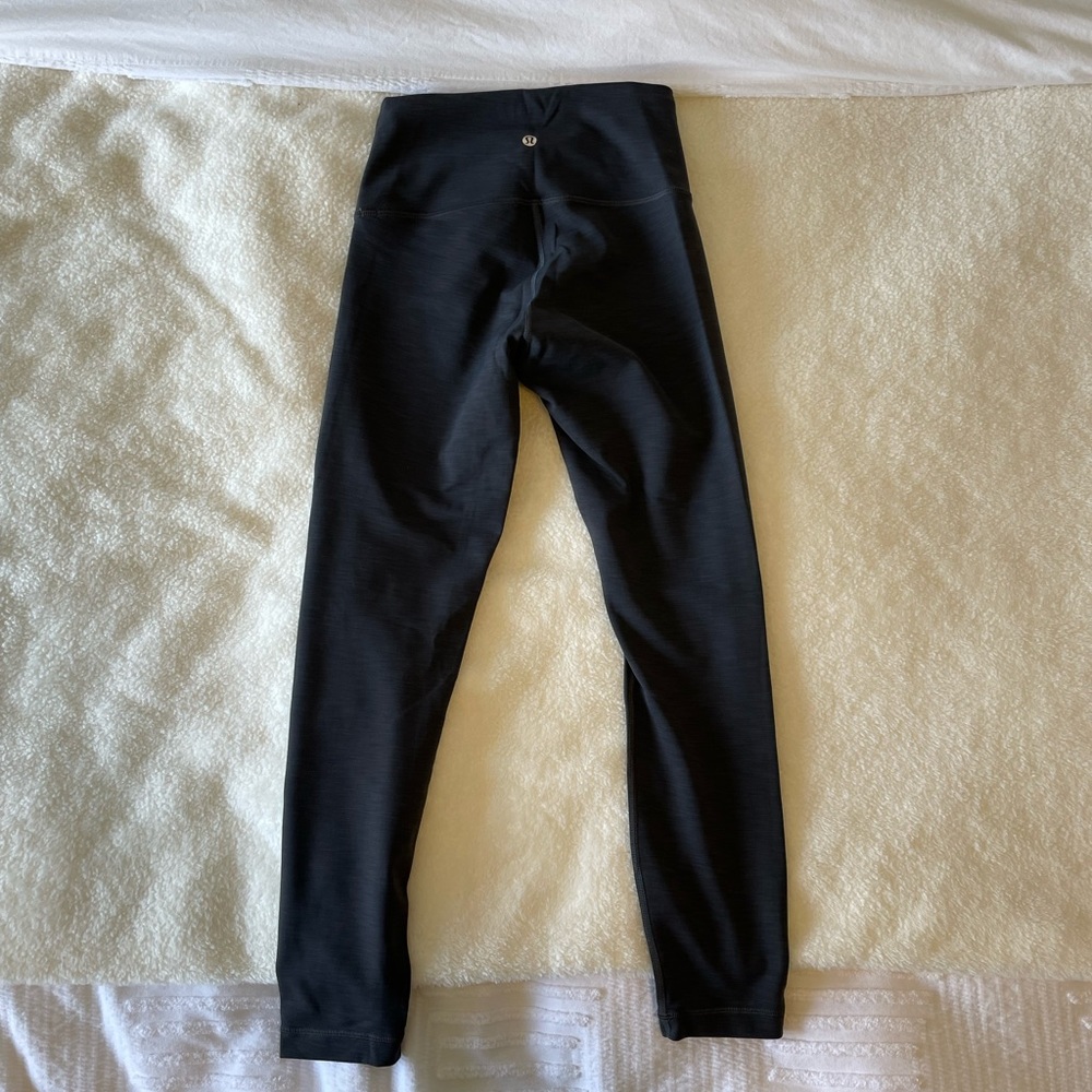 Lululemon Fast and Free tights. Size 6. Heathered gray.